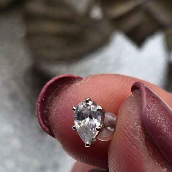 "5/$25" Mismatched Pearl Rhinestone Crystal Silvertone Dangle & Stud Earrings - Picture 5 of 5